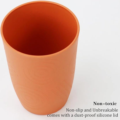 PYRMONT Wheat Straw Cups 16 Oz Alternative Plastic Cups Set of 6 - Image 3
