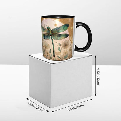 Dragonfly Coffee Mug 11 Ounce Mugs Ceramic Tea Cup Drinking Water Cups | Novelty - Image 6