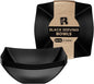 R-kay 6 Pack Square Plastic Black Serving Bowls by R-KAY
