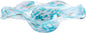 Hand Blown Murano-style Art Glass Bowl, 10.2-Inch Large Decorative Centerpiece for Table, Cobalt Blue Fruit Display & Kitchen Counter Decor
