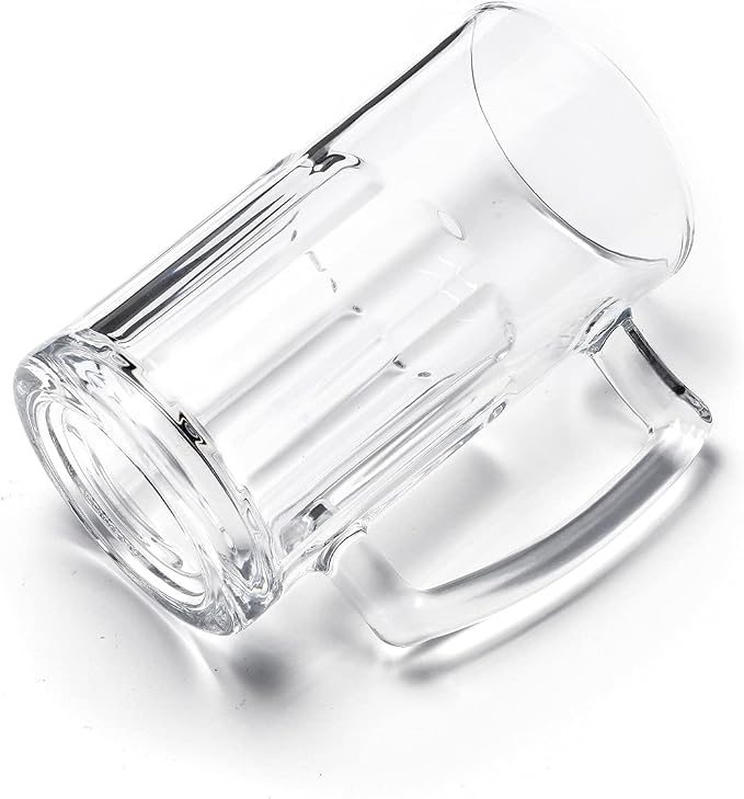 2 Pack Heavy Beer Mugs, Large Beer Glasses - Image 3
