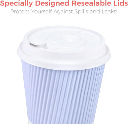 12 oz Disposable Travel Coffee Cups - Image 3
