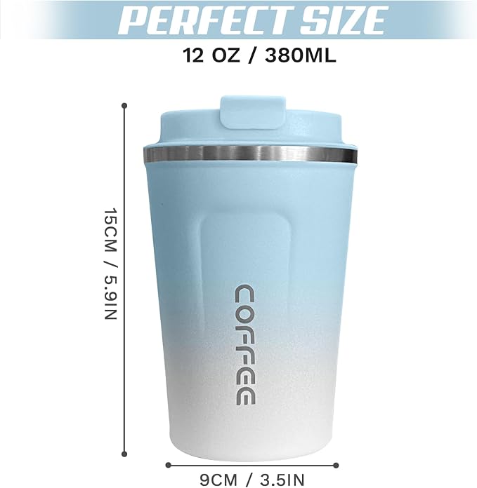 SPLMIFA Travel Coffee Mugs Leak-Proof, Reusable Coffee Cups - Image 4