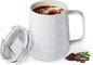 YOME 10oz Bow Grey Insulated Coffee Mug by KEEPCOOLSTAYYOU
