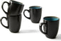Pokini Coffee Mug 15 oz, Ceramic Coffee Mugs Set of 4, Reactive Glaze Mug by Pokini