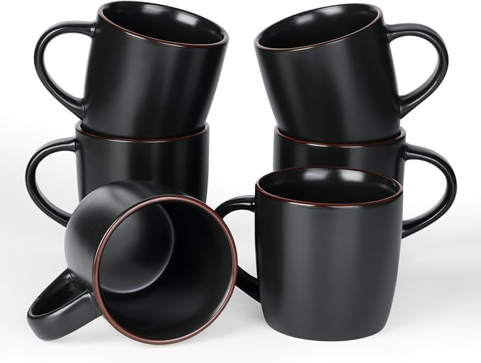 famiware Mercury Coffee Mugs 13 oz, Coffee Mugs Set of 6 by Famiware