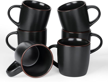 famiware Mercury Coffee Mugs 13 oz, Coffee Mugs Set of 6 by Famiware