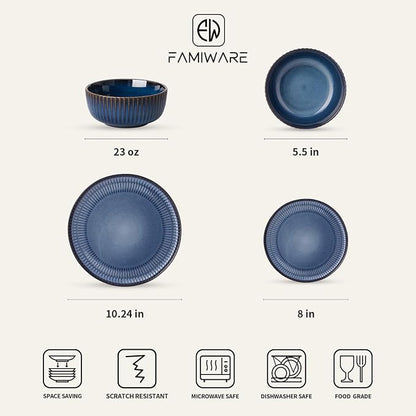 Famiware Stoneware Dinnerware Sets - Image 2