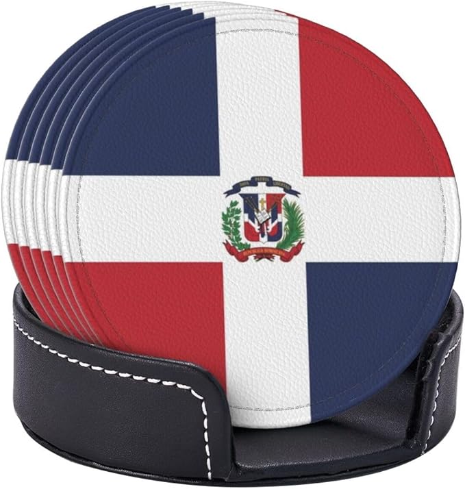 Dominican Flag Coasters for Drinks - Image 8