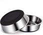 Dog Bowls Durable Heavy Duty Stainless Steel Dog Bowls Non-Slip Basic Bowl for Dogs with Rubber Base (2 Pack, 3 Cups)