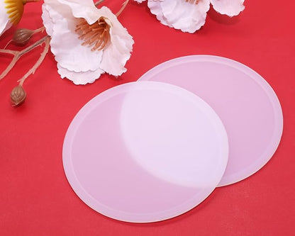 ONLYKXY 3 Pieces 3.93 Inch Silicone Coasters, Round Coasters - Image 5