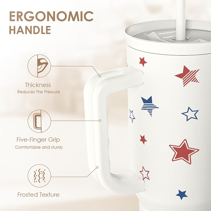 SANDJEST American Flag 40oz Tumbler - Image 3