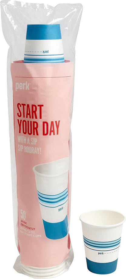 Staples Perk 12 Oz Paper Hot Cups by Perk