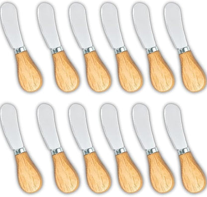 Cheese Spreader Bulk, Wine and Cheese Party, Mini Tiny Cheese Serving Knives by GotoBuy