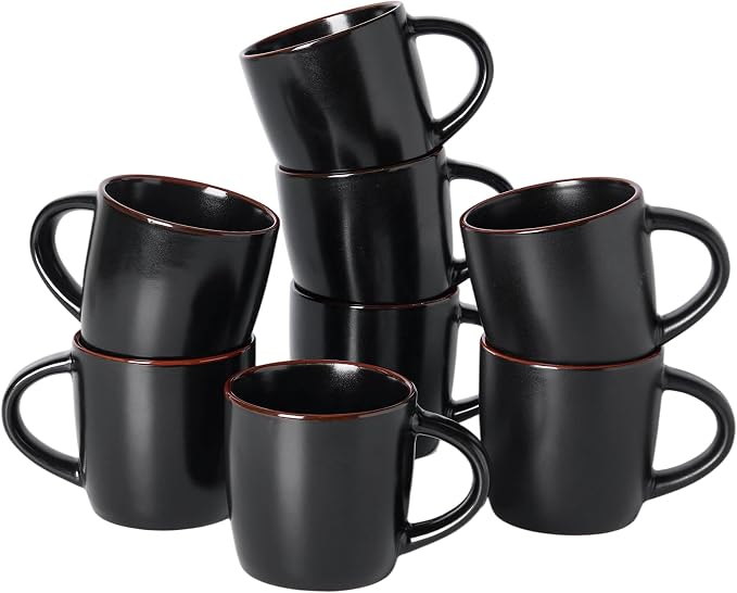 famiware Mercury Coffee Mugs 13 oz, Coffee Mugs Set of 8 by Famiware