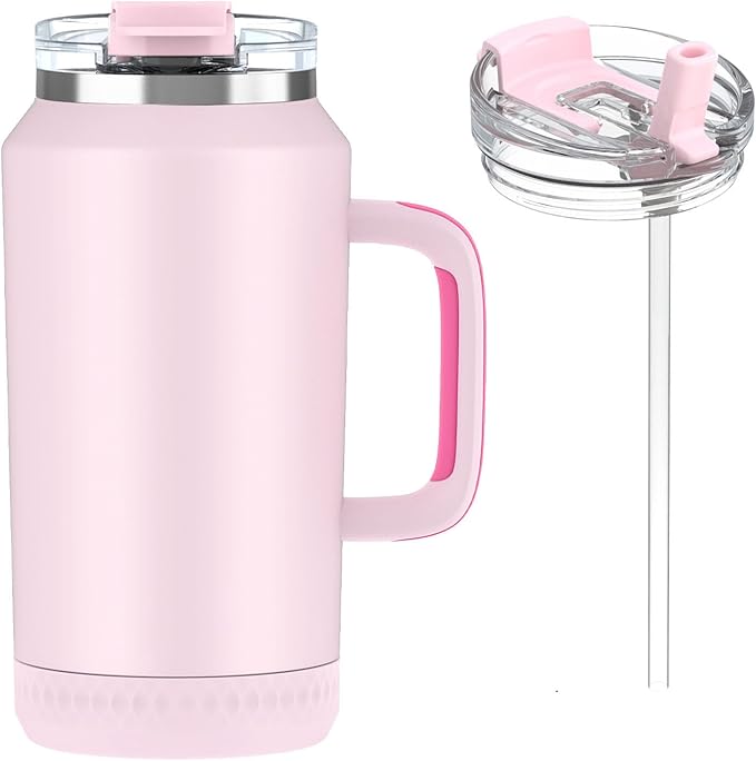 Hydraful 64 oz Tumbler with Handle and Straw by Hydraful