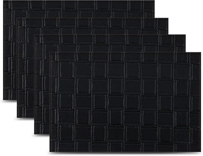 Placemats Set of 4 12" x 18" Heat-Resistant Table Mats for Dining Table Set for 4 Kitchen & Dining Room Decor Farmhouse, Boho, & Modern Style Easy to Clean, Durable & Stylish Table Decor