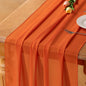 Orange Chiffon Table Runner Summer Boho Wedding Birthday Party Decor | 14ft by Socomi