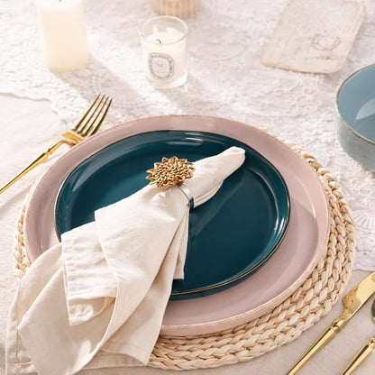 AmorArc Dinnerware Sets for 4, 12 Pieces Ceramic Plates and Bowls Set | Scratch - Image 2