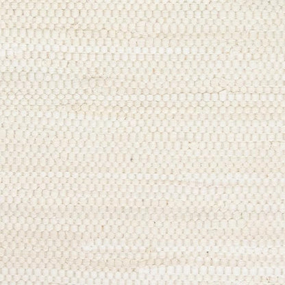 PILLOWPIA Handcrafted Chindi Rag Rug Hot Pad – 100% Cotton, Handwoven, Colorful & Eco-Friendly | Boho Kitchen Accessory for Table, Counter, or Serving Use - Heavy Cream