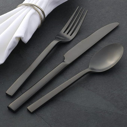 Oneida Chefs Table Midnight Matte 20-Piece Silverware Set - Image 7