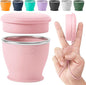 Collapsible Travel Cup, BPA-Free Reusable Water Cup, Lightweight Drinking Cups by SINYON