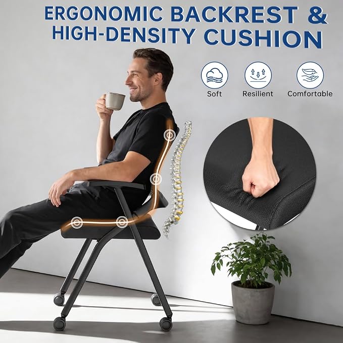 100 Pack Folding Office Chair - Image 5