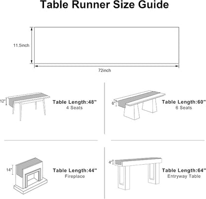 Blue Table Runner 12x72 Inches Table Decoration - Image 2