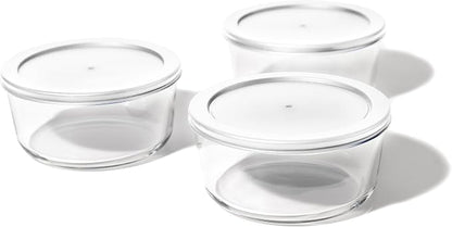 6-Piece Glass Food Storage Containers Set | 4-Cup, Leakproof | Microwave - Image 5