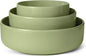 Amazon Basics Glazed Stoneware Serving Bowls, 3-Piece Set, Dishwasher-Safe by AmazonBasics