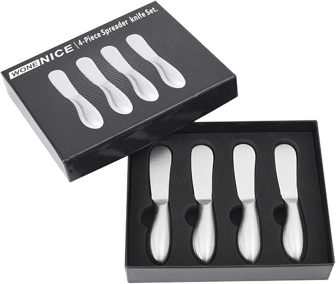 WoneNice 4 pcs Spreader Knife Set, Gift - Image 3