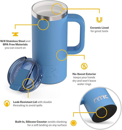 RTIC 16oz Road Trip Travel Mug - Image 3