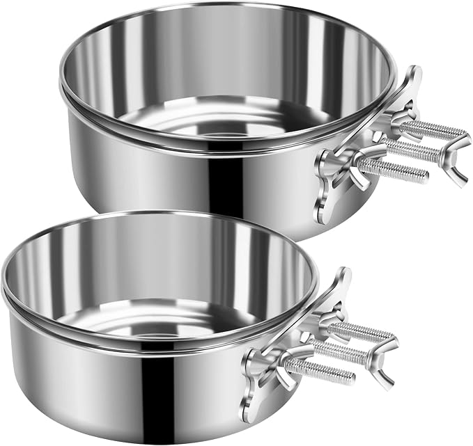 2 Pcs Large Dog Food Water Bowl by YummySam