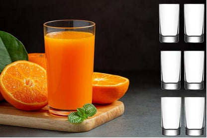 BOHEM'S Small Juice Glasses, Mini Clear Glass Cups Tumblers, 5.1 Oz, Drinking - Image 3