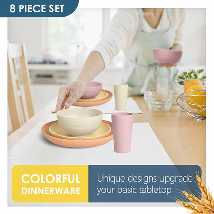 Teivio 32-Piece Plates and Bowls Sets - Image 5