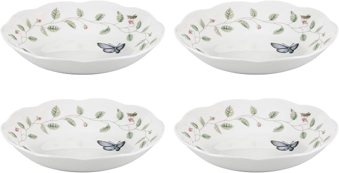Lenox Butterfly Meadow Porcelain Pasta Bowl Set by Lenox