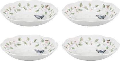 Lenox Butterfly Meadow Porcelain Pasta Bowl Set by Lenox