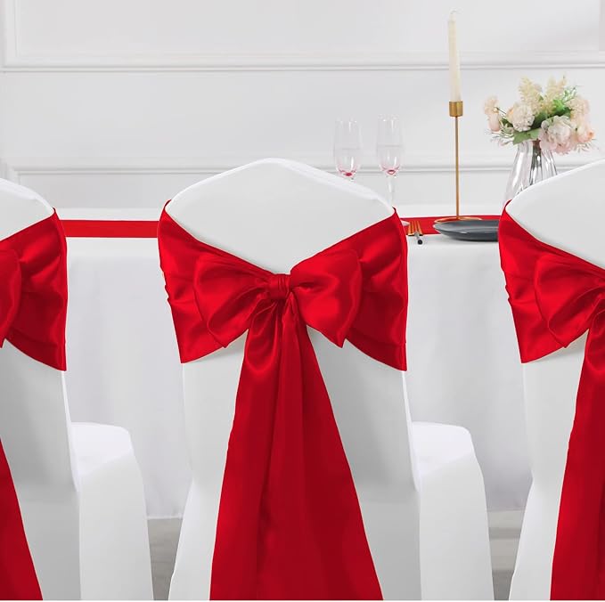 Manyshofu Red Satin Table Runner 12x108 - Image 7