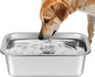 Ohtomber 1.25 Gallons Stainless Steel Dog Bowl, Big Pet Water & Food Bowl | No by Ohtomber