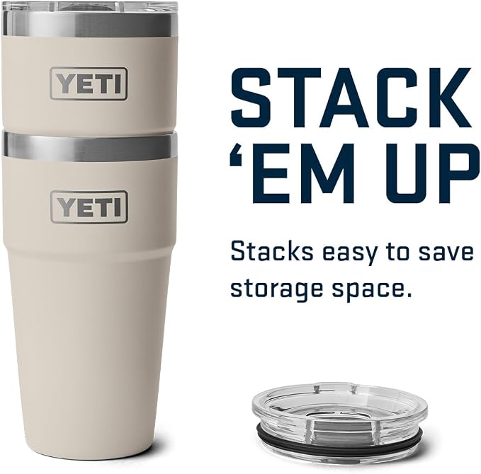 YETI Rambler 20 oz Stackable Tumbler, Stainless Steel, Vacuum Insulated - Image 8
