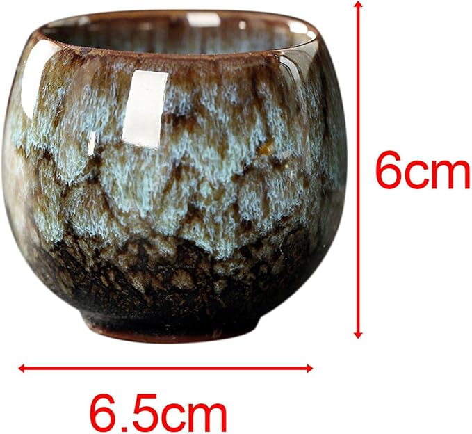 Amagogo Tea Cups, Pottery Chinese Tea Cup, Japanese Tea Cups, Asian Porcelian - Image 3