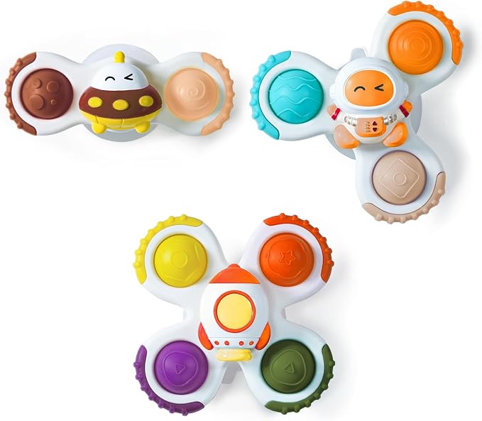 LiKee Strong Suction Cup Rotating Toys, Bath & Travel Toy, by LiKee