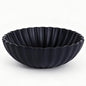 Large Black Fluted Decorative Bowl – Modern Ruffle Bowl for Kitchen, Living Room, Entryway & Coffee Table Décor, Multifunctional Black Fruit Bowl for Keys, Decorative Storage for Home