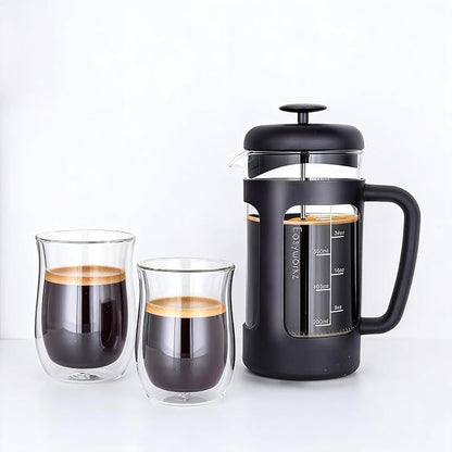 Easyworkz Double Walled Glass Coffee Mugs, Cocktails & All Beverages - Image 3