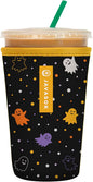 Sok It JavaSok Iced Coffee & Cold Soda Insulated Neoprene Cup Sleeve (Ghost Party, Medium: 22-28oz)