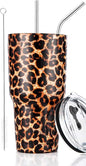 30oz Leopard Tumbler Stainless Steel Insulated Travel Mug by D%C2%B7STUMBLER