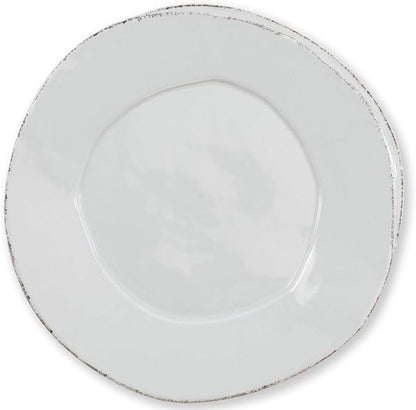 VIETRI Lastra Light Gray European Dinner Plate by Vietri