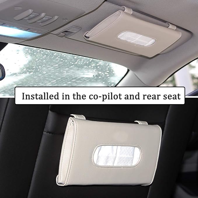 Carstuus Beige Car Tissue Holder - Image 2