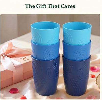Homienly Wheat Straw Cups 16oz, Unbreakable Cups-6 PCS Freezer and Dishwasher - Image 8