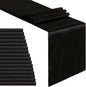 Black Table Runners 16 Pack 12x108 inch Silk Satin Smooth Fabric | Satin Table by B-COOL